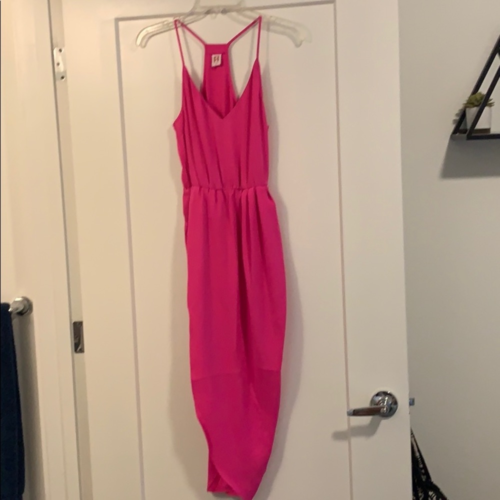 Hot Pink Cross Tank Dress